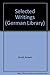 Selected Writings (German Library) by Robert Musil (1986-07-30)