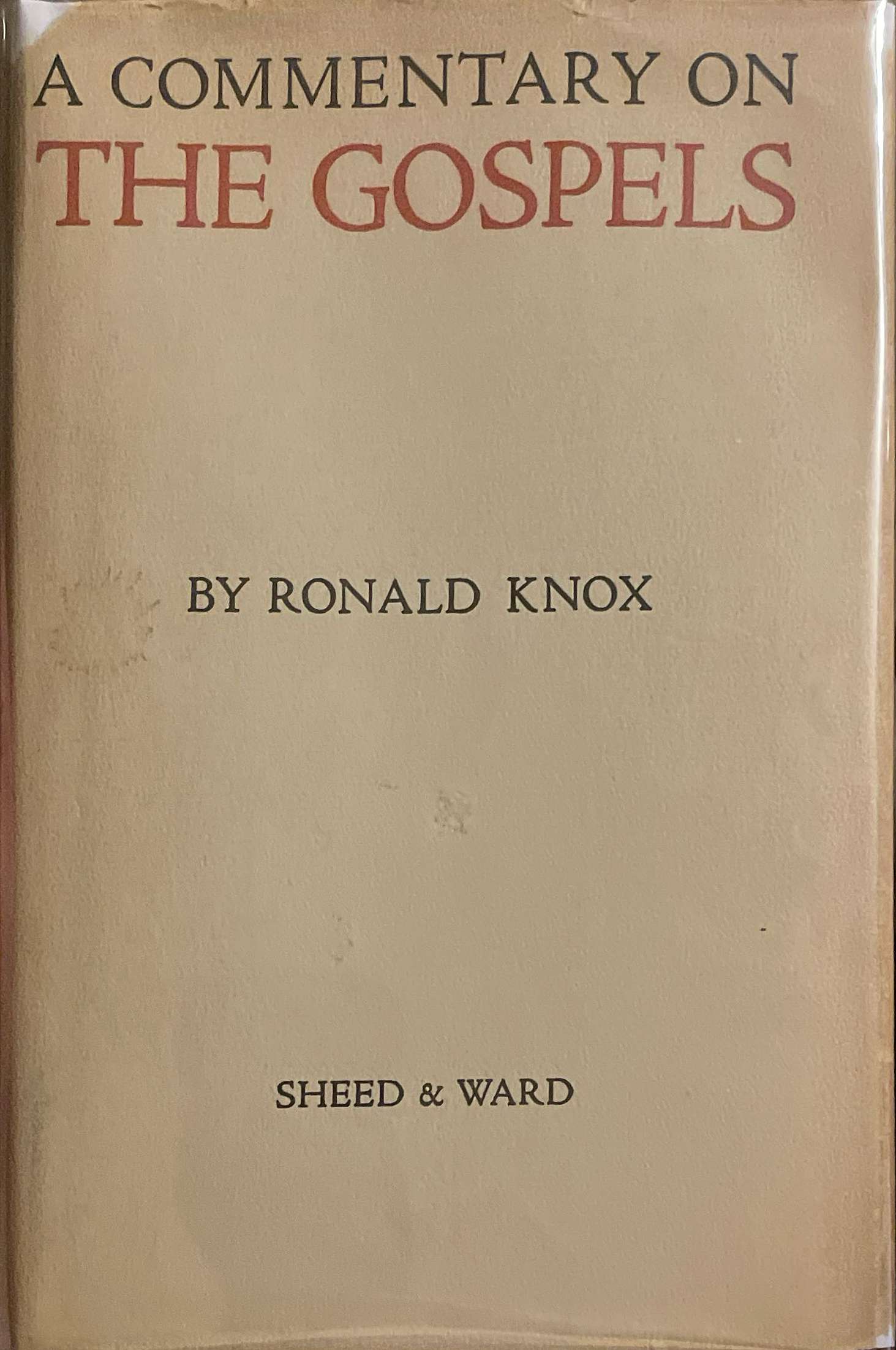 A Commentary on the Gospels (Hardcover)