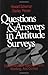 By Howard Schuman Questions and Answers in Attitude Surveys: Experiments on Question Form, Wording, and Context (Quant [Paperback]