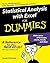 Statistical Analysis with Excel For Dummies by Joseph Schmuller (2005-03-04)