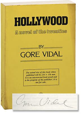 HOLLYWOOD UK Uncorrected Proof signed 1990 -Andre Deutsch