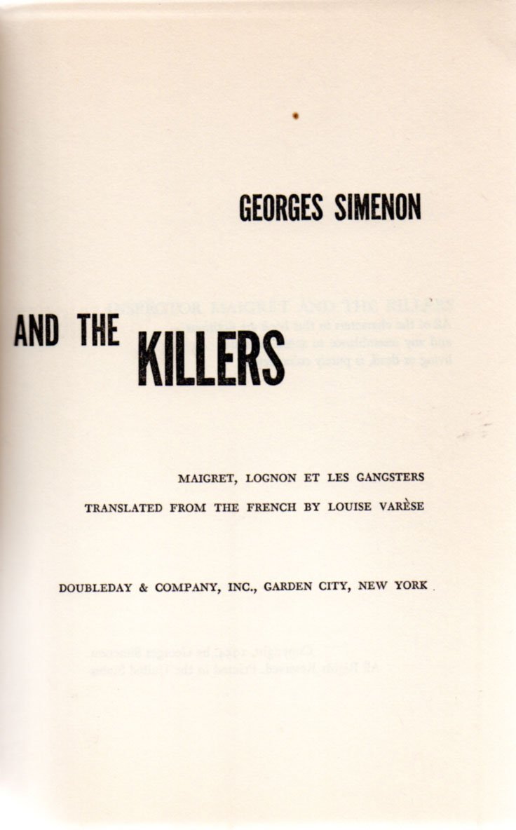 Inspector Maigret and The Killers