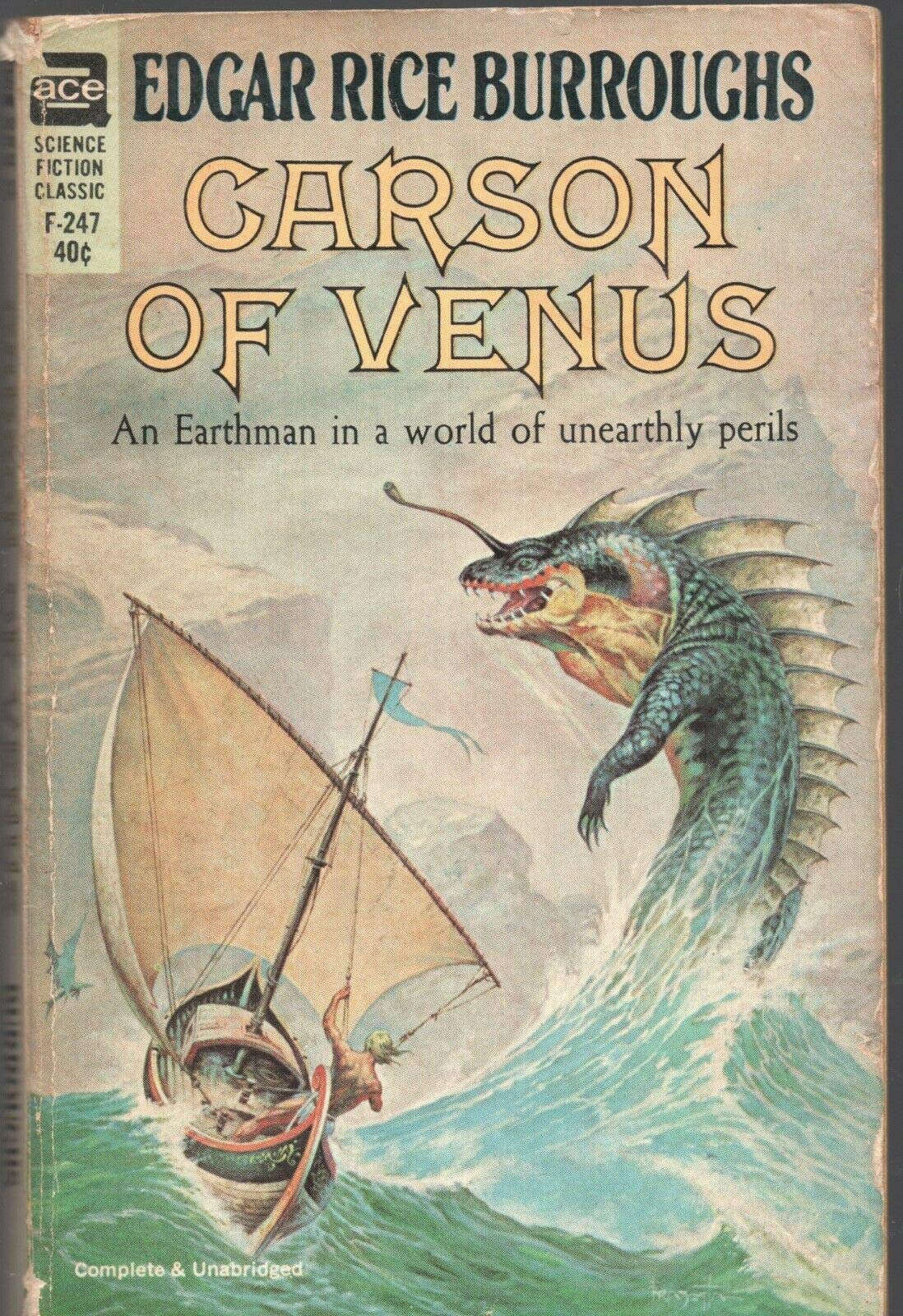 CARSON OF VENUS by EDGAR RICE BURROUGHS ACE F-247 1937 Reprint PB [Hardcover] Edgar Rice Burroughs