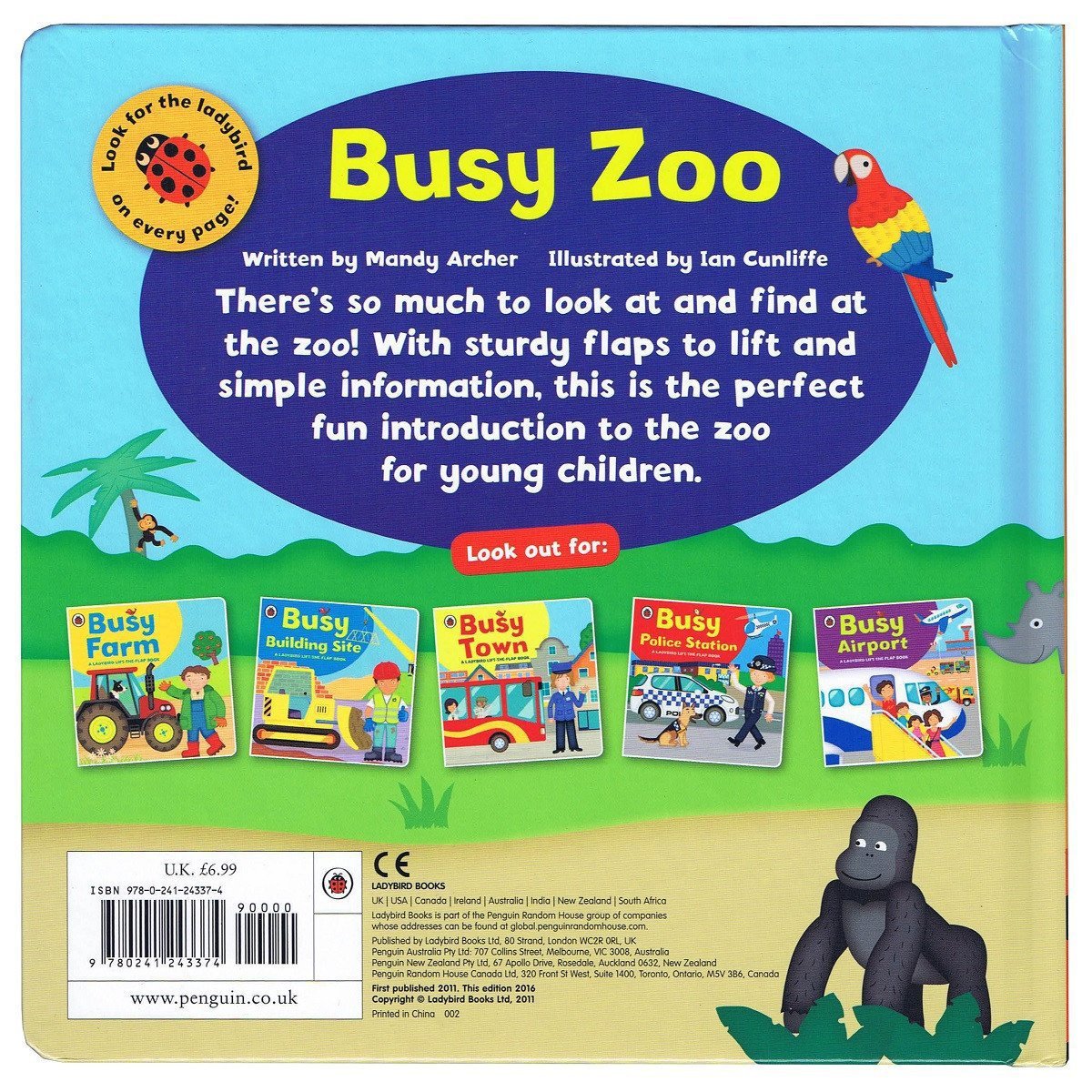 Ladybird lift-the-flap book: Busy Zoo (Board Book)