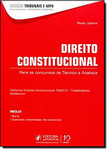 livro direito constitucional paulo lepore edi podivm 404e (Paperback)
