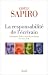 La responsabilité de l'écrivain  by Unknown Author