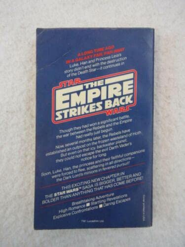 Rare Donald F. Glut THE EMPIRE STRIKES BACK 1980 Ballantine Books, NY First Printing [Paperback] Donald F. Glut