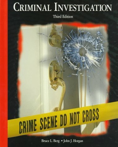 Criminal Investigation by Bruce Berg (1998-01-05)