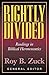 Rightly Divided: Readings in Biblical Hermeneutics by Roy B. Zuck (1996-12-02)