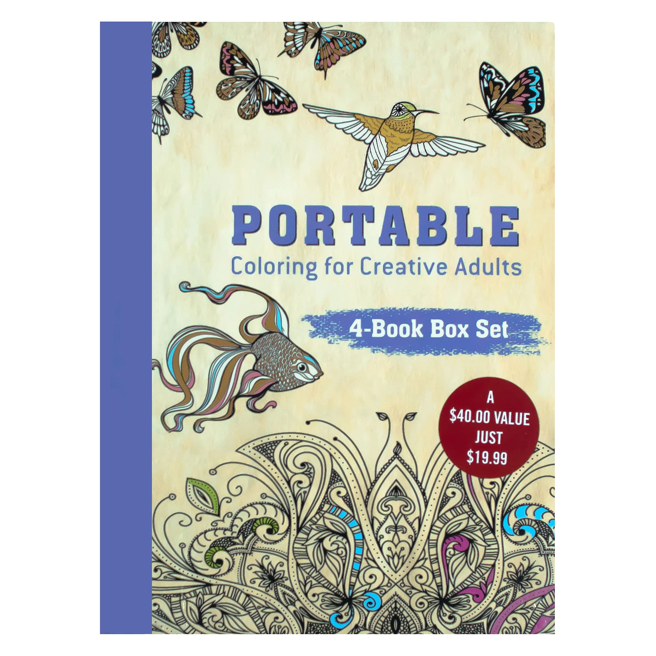 Portable Coloring for Creative Adults: 4-Book Set (Paperback)