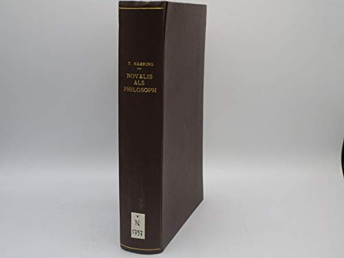 Novalis als Philosoph (Hardcover)