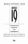 World Report 1988, Article 19 World Report 1988, Article 19