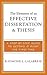 The Elements of an Effective Dissertation and Thesis : A Step-by-Step Guide to Getting it Right the First Time(Paperback) - 2008 Edition