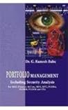 Portfolio Management: Including Security Analysis Portfolio Management: Including Security Analysis