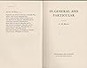 In General and Particular by Cecil Maurice Bowra