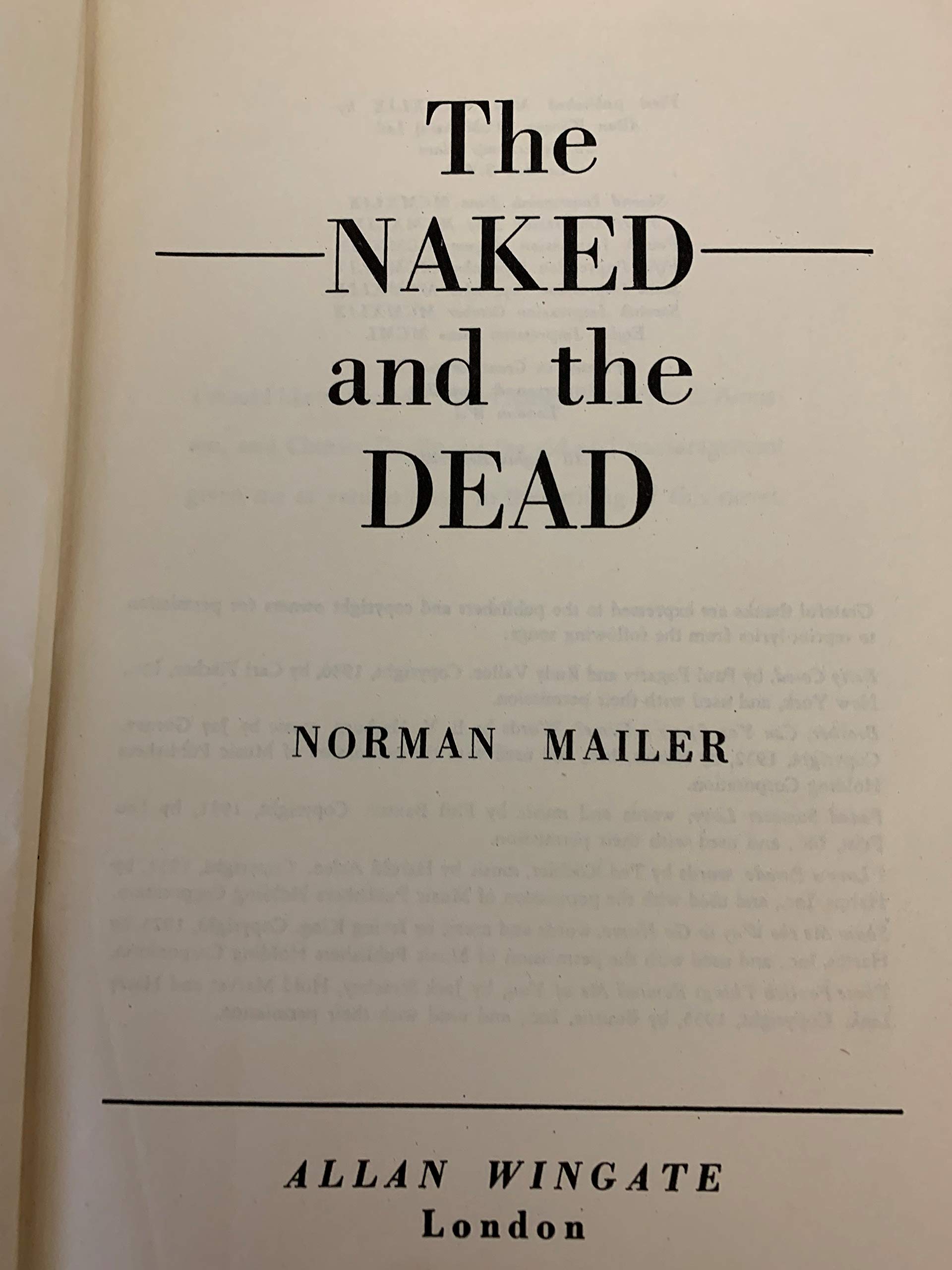The Naked and the Dead