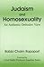 Judaism and Homosexuality: An Authentic Orthodox View by Rabbi Chaim Rapoport (1-Feb-2003) Hardcover