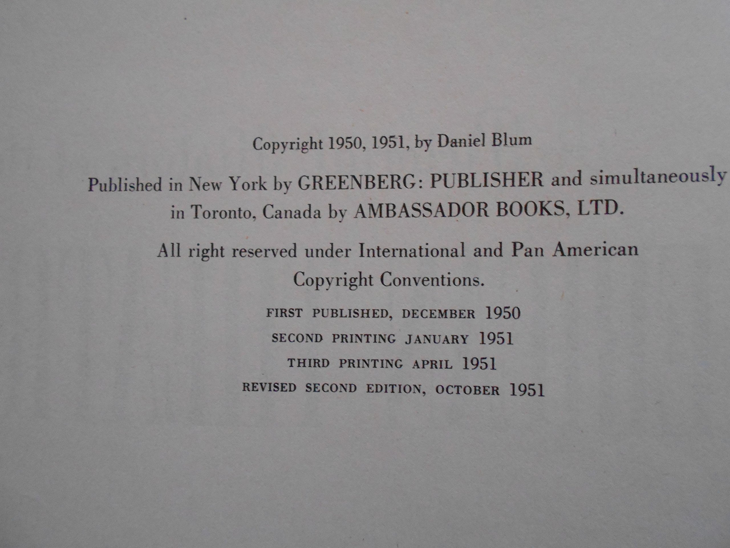 A Pictorial History of the American Theatre 1900-1951 (Hardcover)