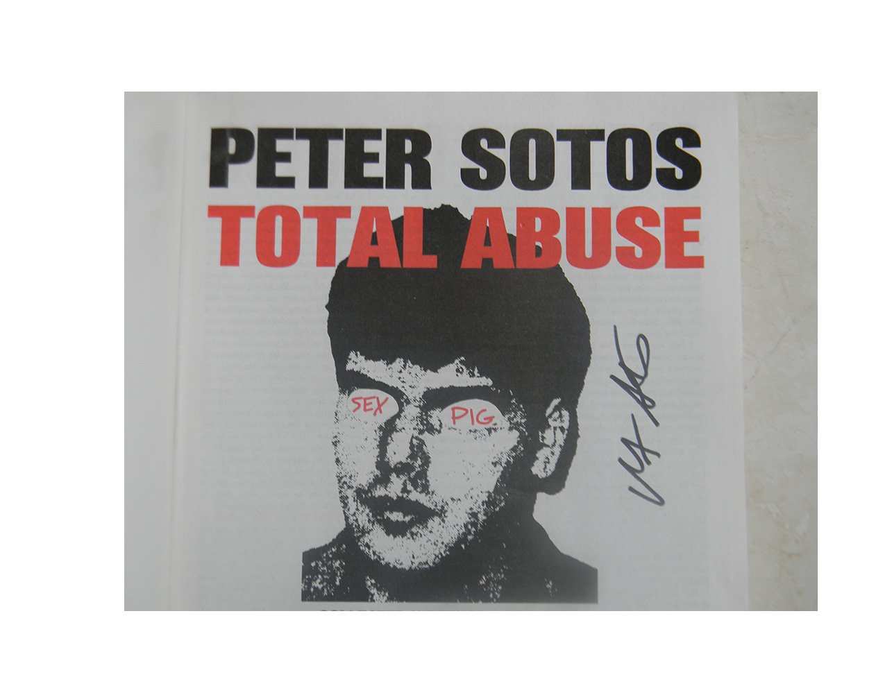 Total Abuse Collected Writings 1984-1995 SIGNED