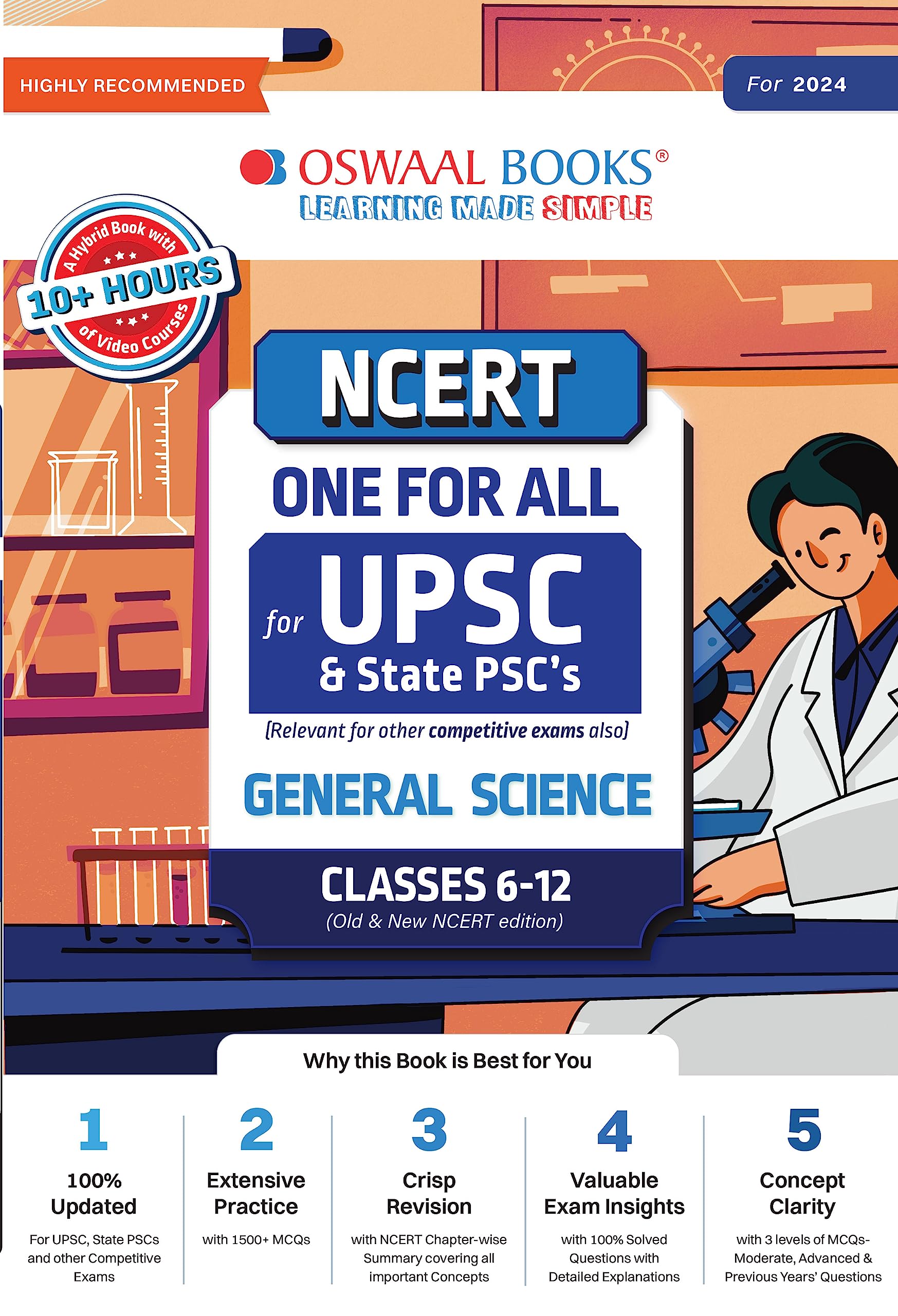 Oswaal NCERT One for All for UPSC and State PSC's General Science Classes 6 to 12 (Old and New NCERT Edition)