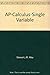 Single Variable Calculus, AP Edition by James Stewart (2009) Hardcover