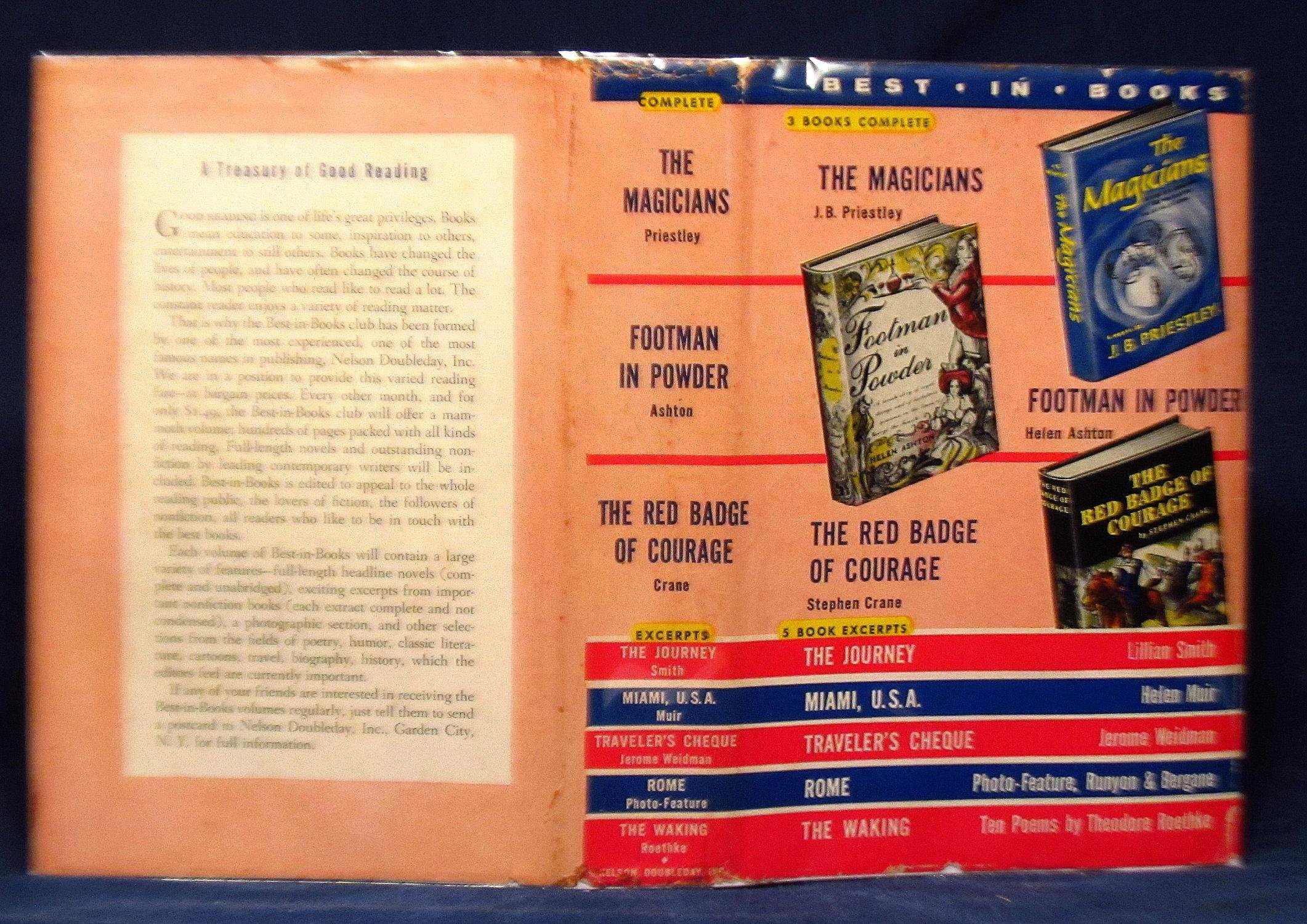 Best in books: The Magicians / Footman in Powder / The Red Badge of Courage (Hardcover)