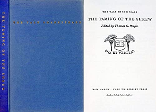 The Taming of the Shrew: The Yale Shakespeare