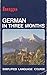 German in Three Months (Simplified Language Course)