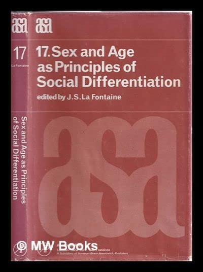 Sex and Age As Principles of Social Differentiation (Hardcover)