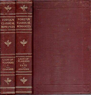 1890S FLEMISH AUTHOR CONSICENCE LION OF FLANDERS 2 VOLUMES ENGLISH ILLUSTRATED [Hardcover] Hendrik Conscience