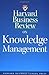 Harvard Business Review on Knowledge Management 6th (sixth) Edition by unknown (1998)