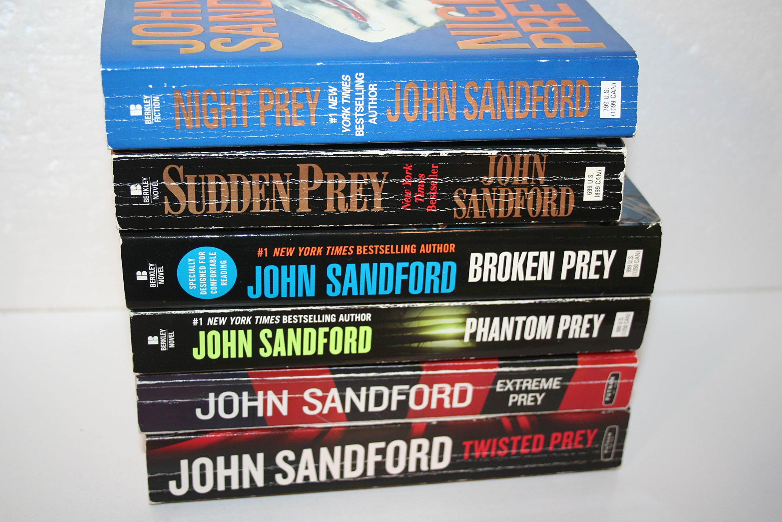 6-book Prey Series Collection (#6, 8, 16, 18, 26, 28)