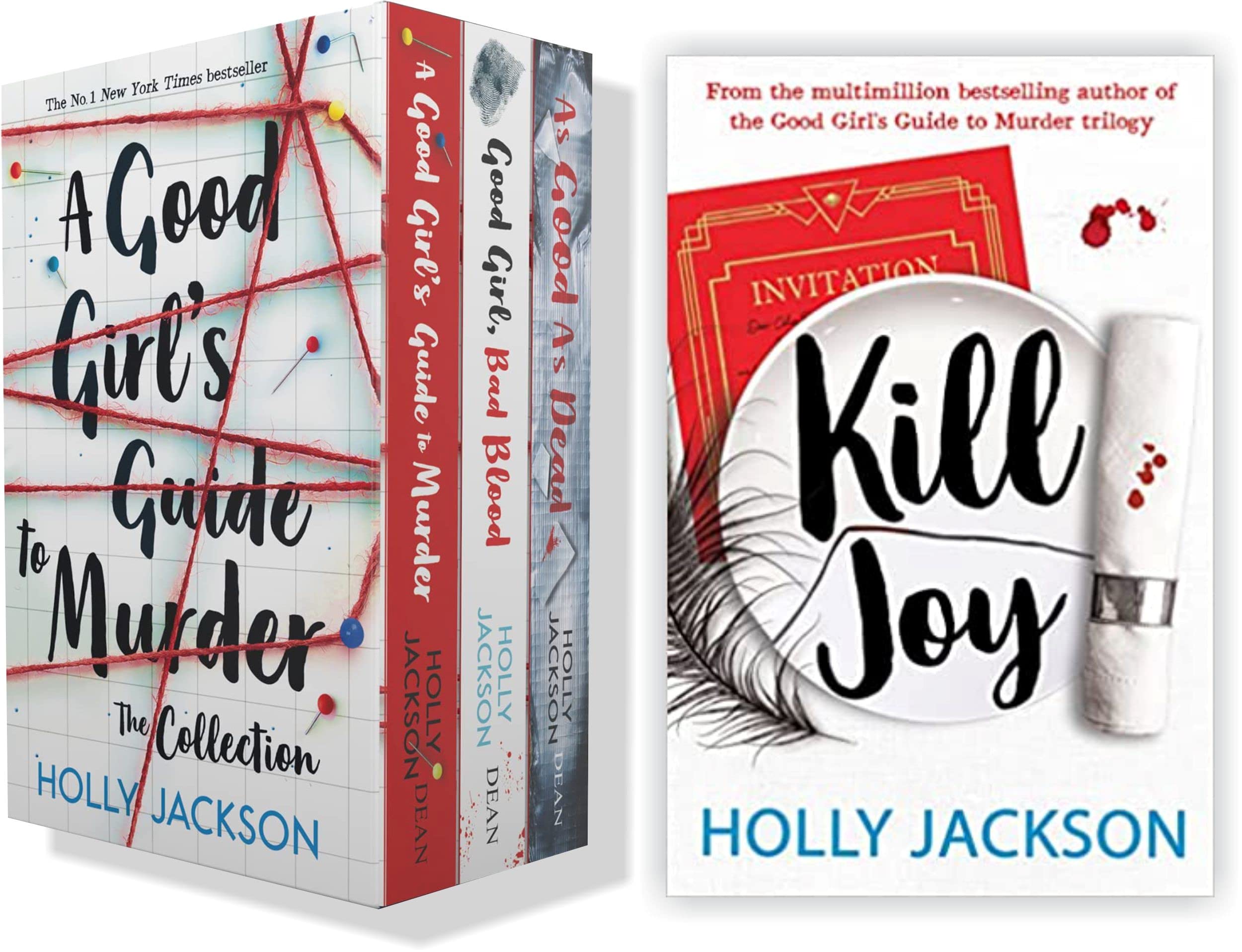 Holly Jackson Collection 4 Books Set: A Good Girl's Guide to Murder; Good Girl, Bad Blood; As Good as Dead, Kill Joy (Paperback)