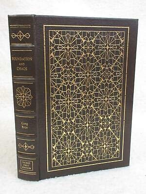 SIGNED Greg Bear FOUNDATION AND CHAOS 1998 Easton Press SCI-FI Leather 1stEd
