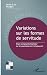 Variations sur les formes d...