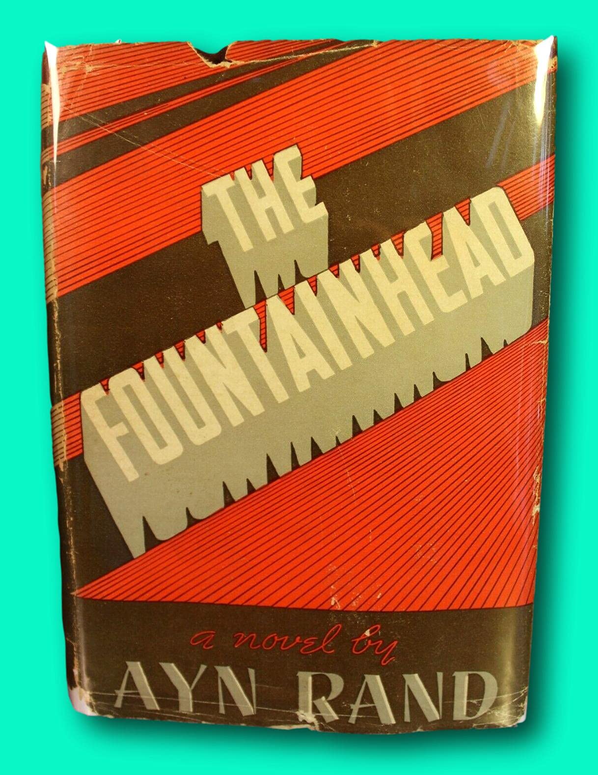 The Fountainhead 1st Edition Early Printing DJ Howard Roark