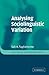 Analysing Sociolinguistic Variation (Key Topics in Sociolinguistics) 1st edition by Tagliamonte, Dr Sali A. (2006) Paperback