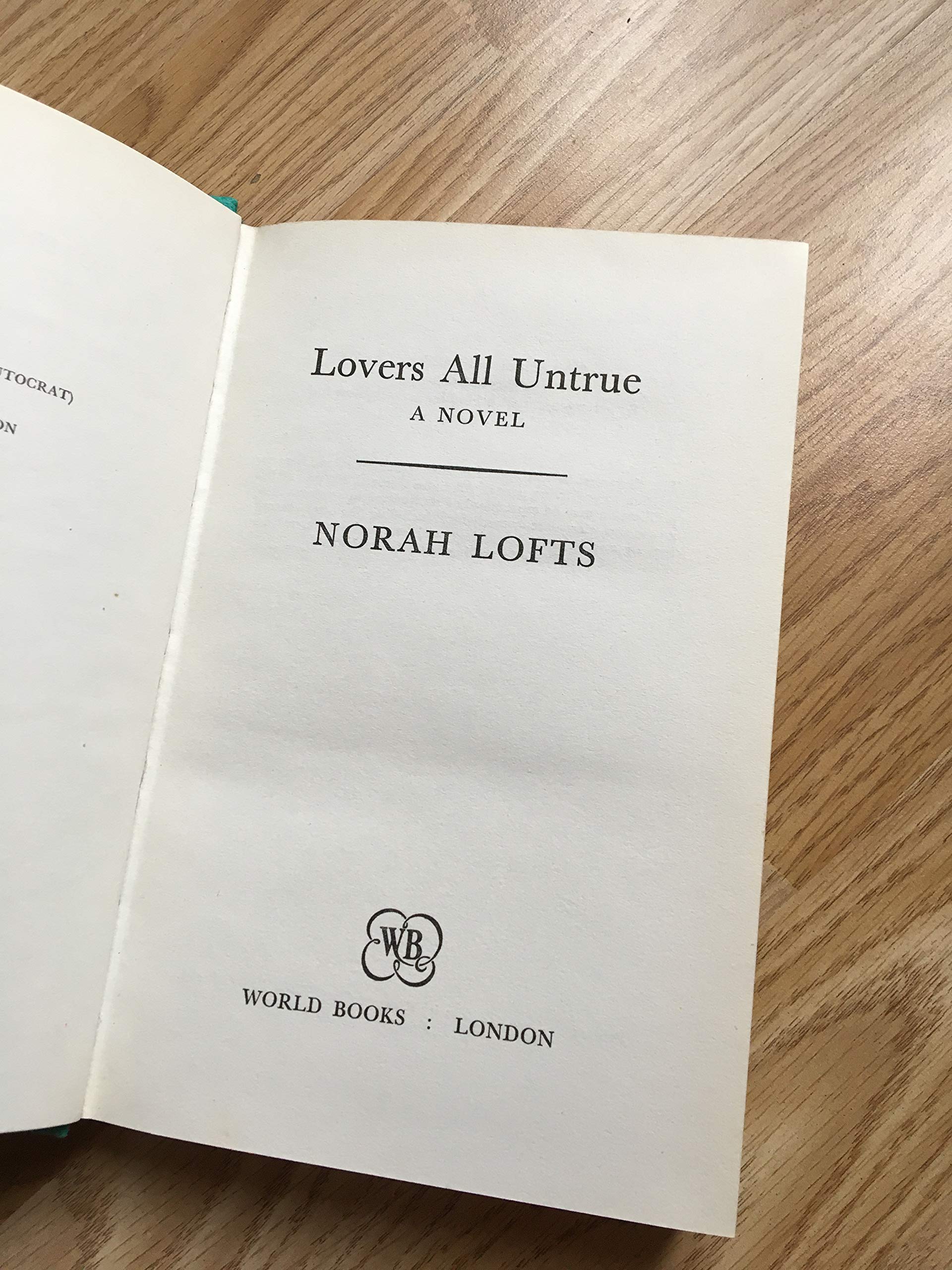 Lovers all untrue