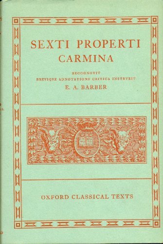 Carmina (Oxford Classical Texts Series)