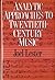 Analytic Approaches to Twentieth-Century Music by Lester, Joel (1989) Hardcover