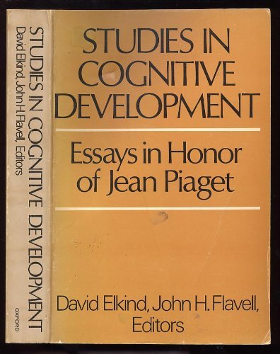 Studies in Cognitive Development: Essays in Honor of Jean Piaget (Paperback)