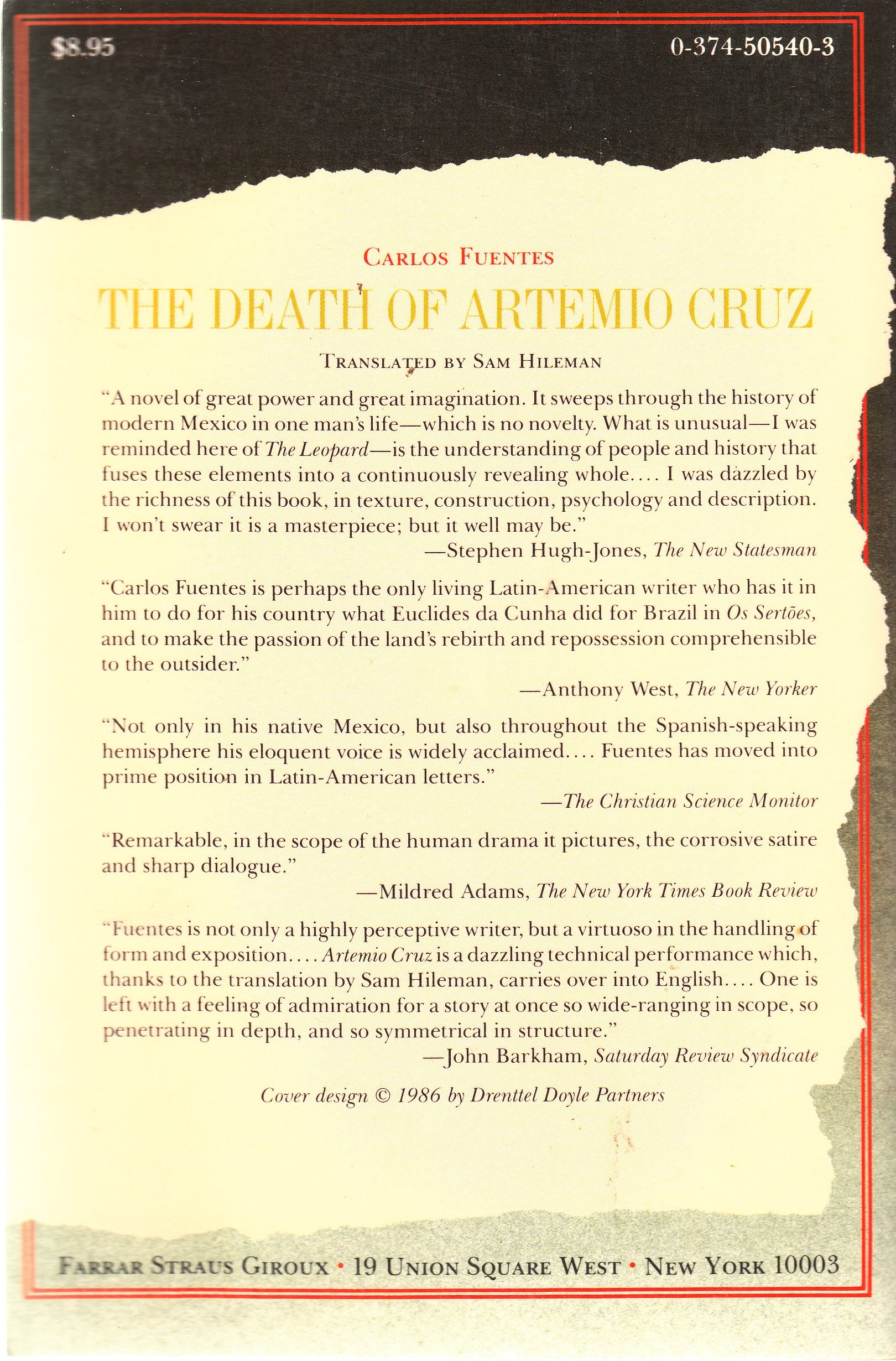 The Death of Artemio Cruz