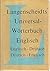 Langenscheidts Universal-Worterbuch: Englisch-Deutsch/Deutsch-Englisch