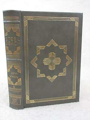 SIGNED John Varley STEEL BEACH 1992 Easton Press SCI-FI Leather First Edition