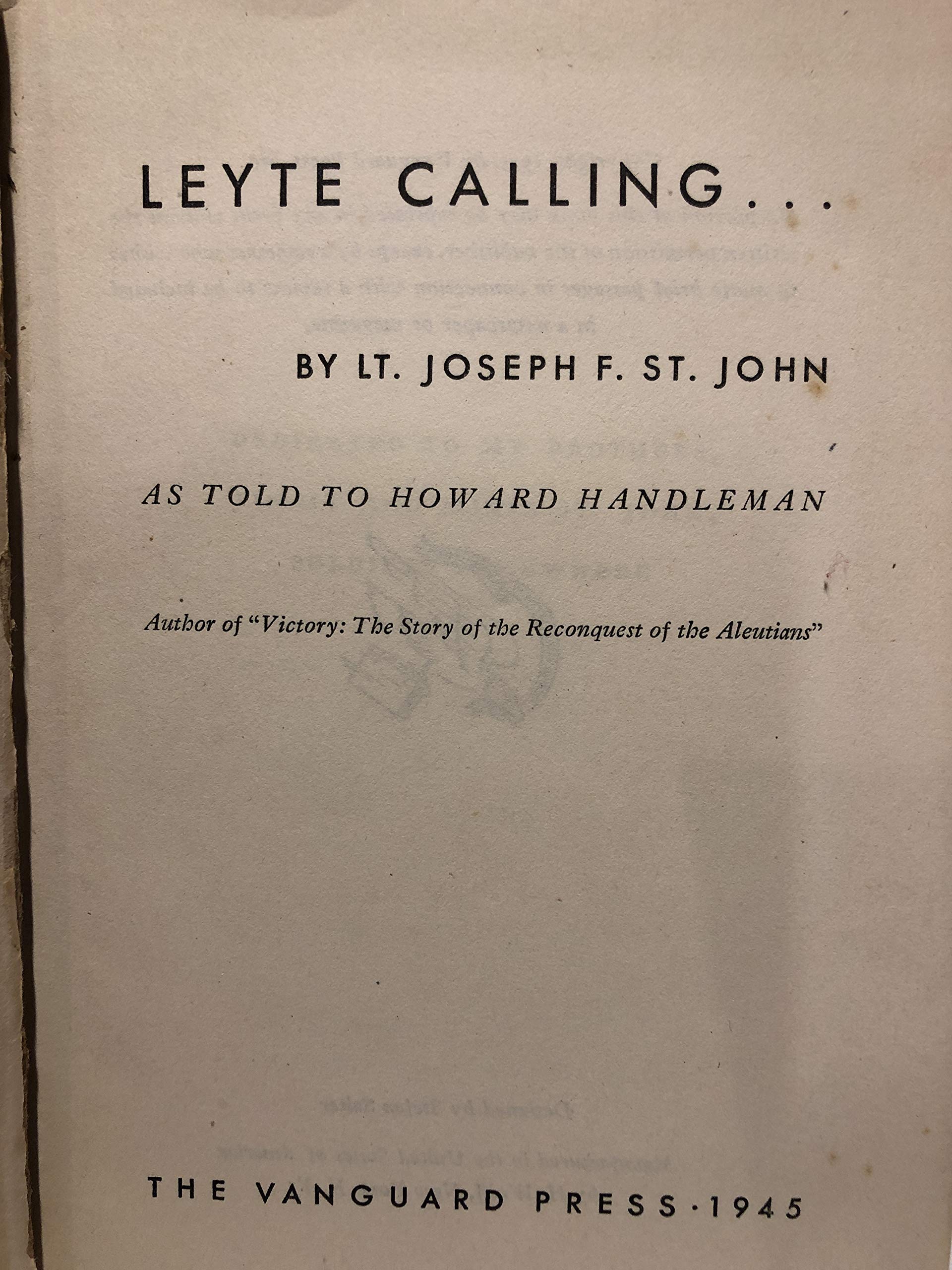 Leyte calling (Hardcover)