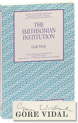 SMITHSONIAN INSTITUTION Advance Uncorrected Proof signed 1st -Random House