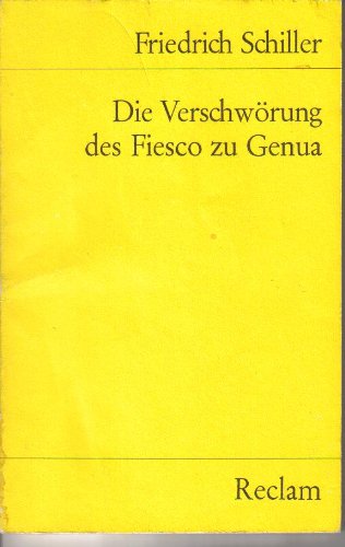 Die Verschwörung Des Fiesco Zu Genua