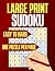 LARGE PRINT SUDOKU BOOK: La...