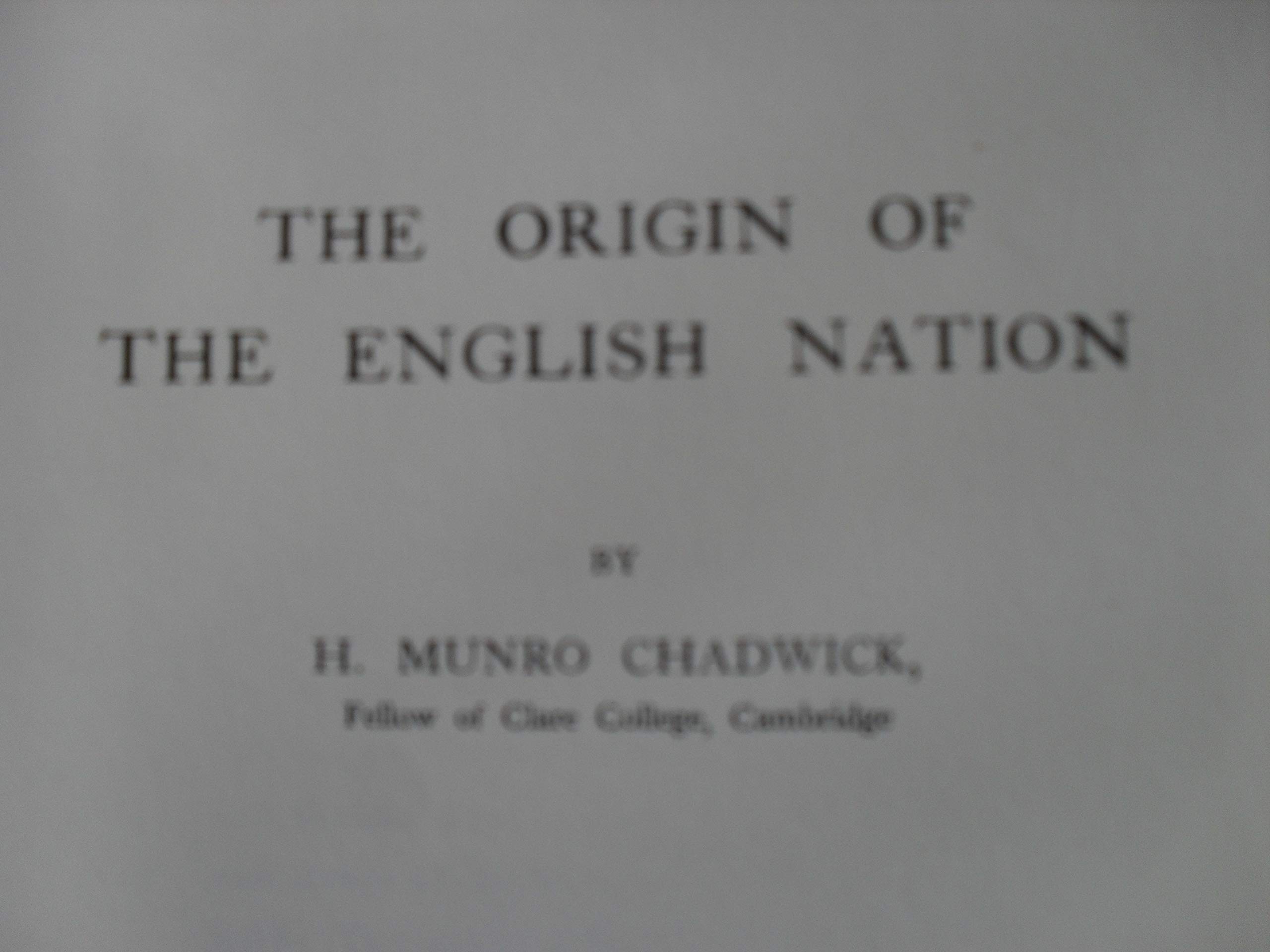 The Origin of the English Nation (Paperback)