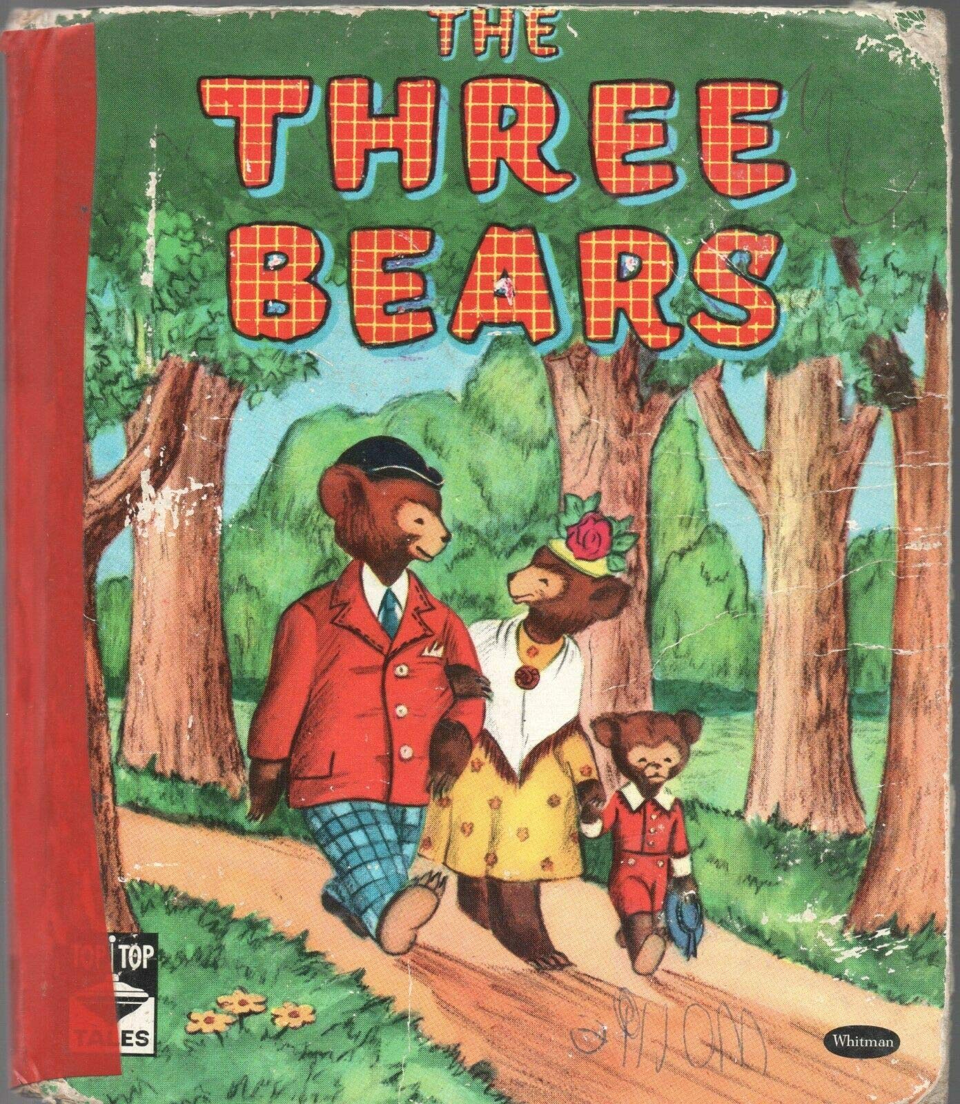 THE THREE BEARS by Illustrator CAROL YEAKEY Whitman Top Top Tales 1955 #2484 [Hardcover] unknown (Hardcover)